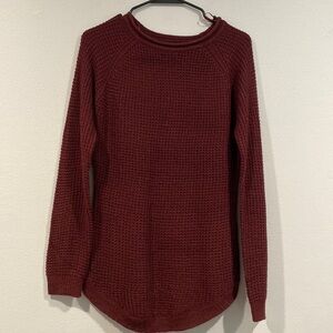 Maroon Knit Sweater uk2la - Size Small/Petite S/P